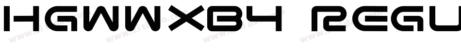 HGWWXB4 Regular字体转换